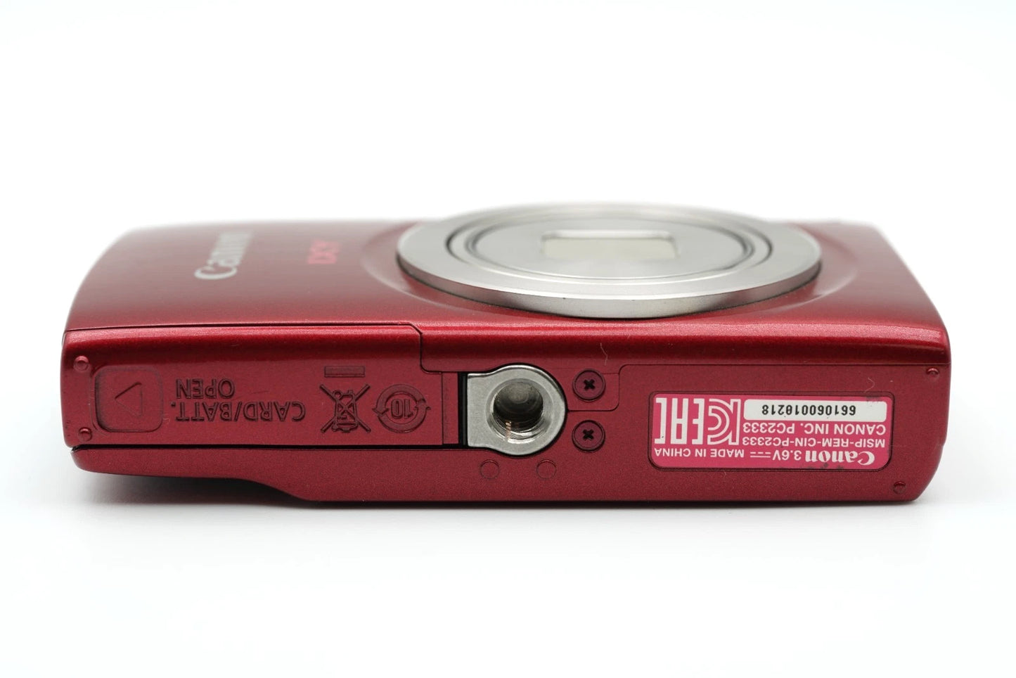Canon PowerShot IXY 200 ELPH 185 digital Camera 180 Red #010
