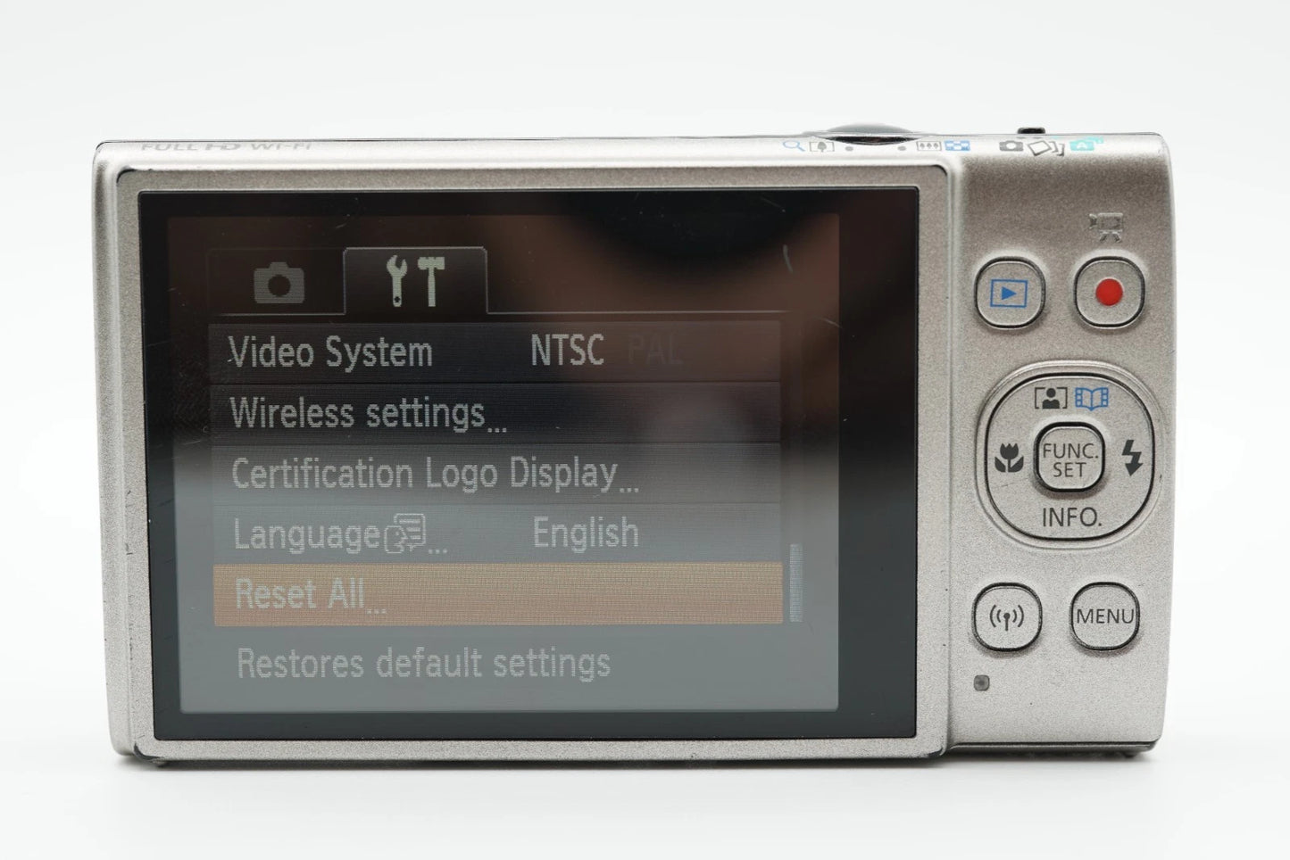 Canon IXY 650 PowerShot Elph 360 HS Digital Camera Silver #017