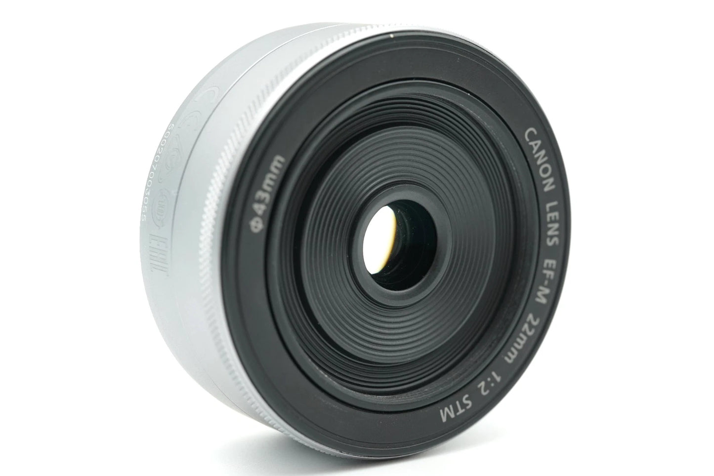 Canon EF-M 22mm F/2 STM AF Lens silver EOS EF-M Mount camera #004