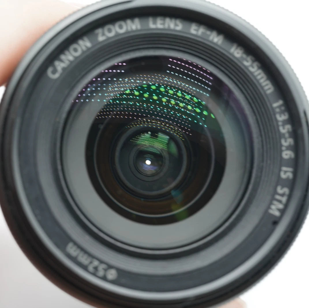 Canon EOS M Bay blue Digital Camera w 18-55mm lens #010