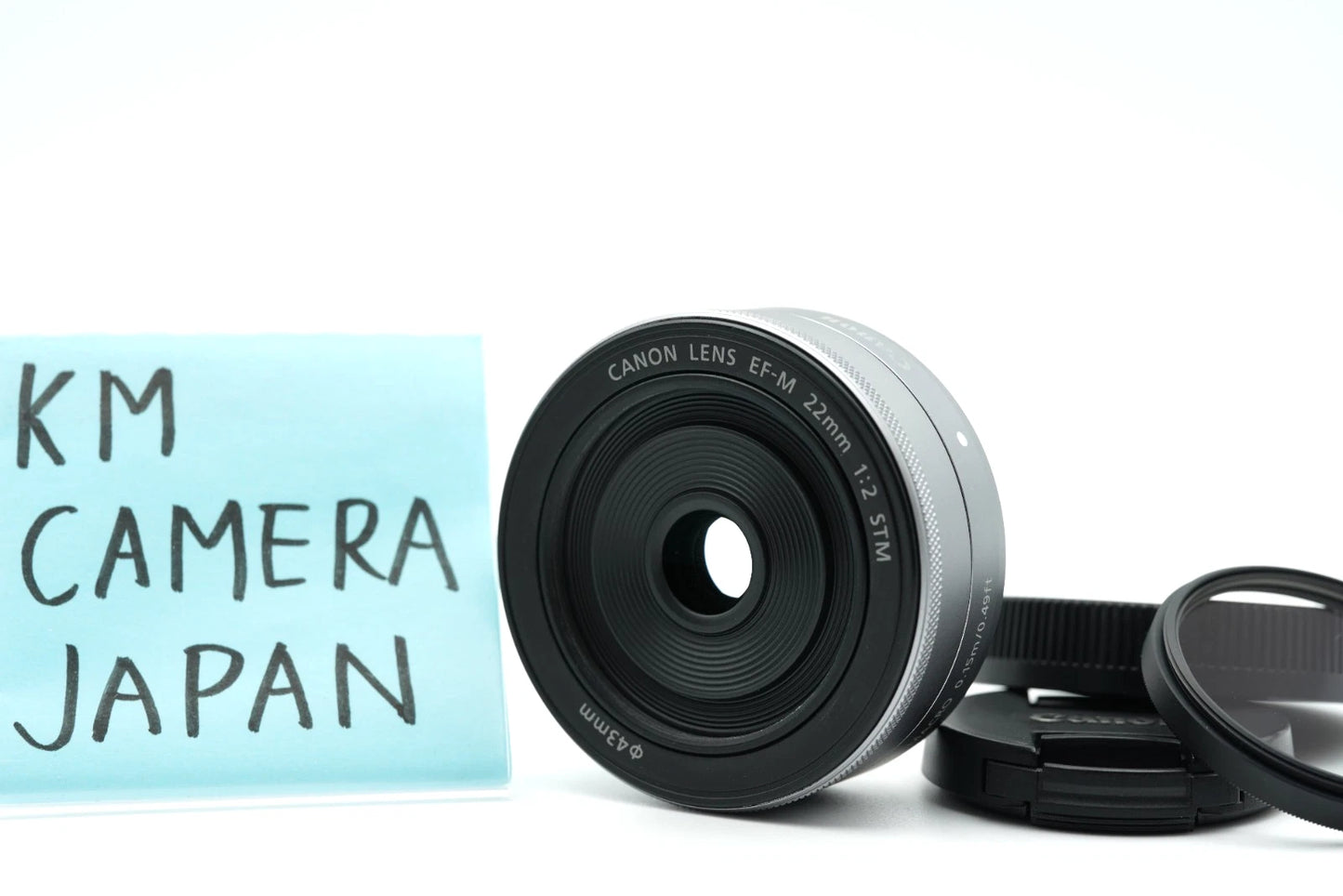 Canon EF-M 22mm F/2 STM AF Lens silver EOS EF-M Mount camera #004