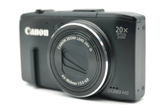 Canon Powershot SX280 HS Digital Camera Black 20x Zoom lens #011