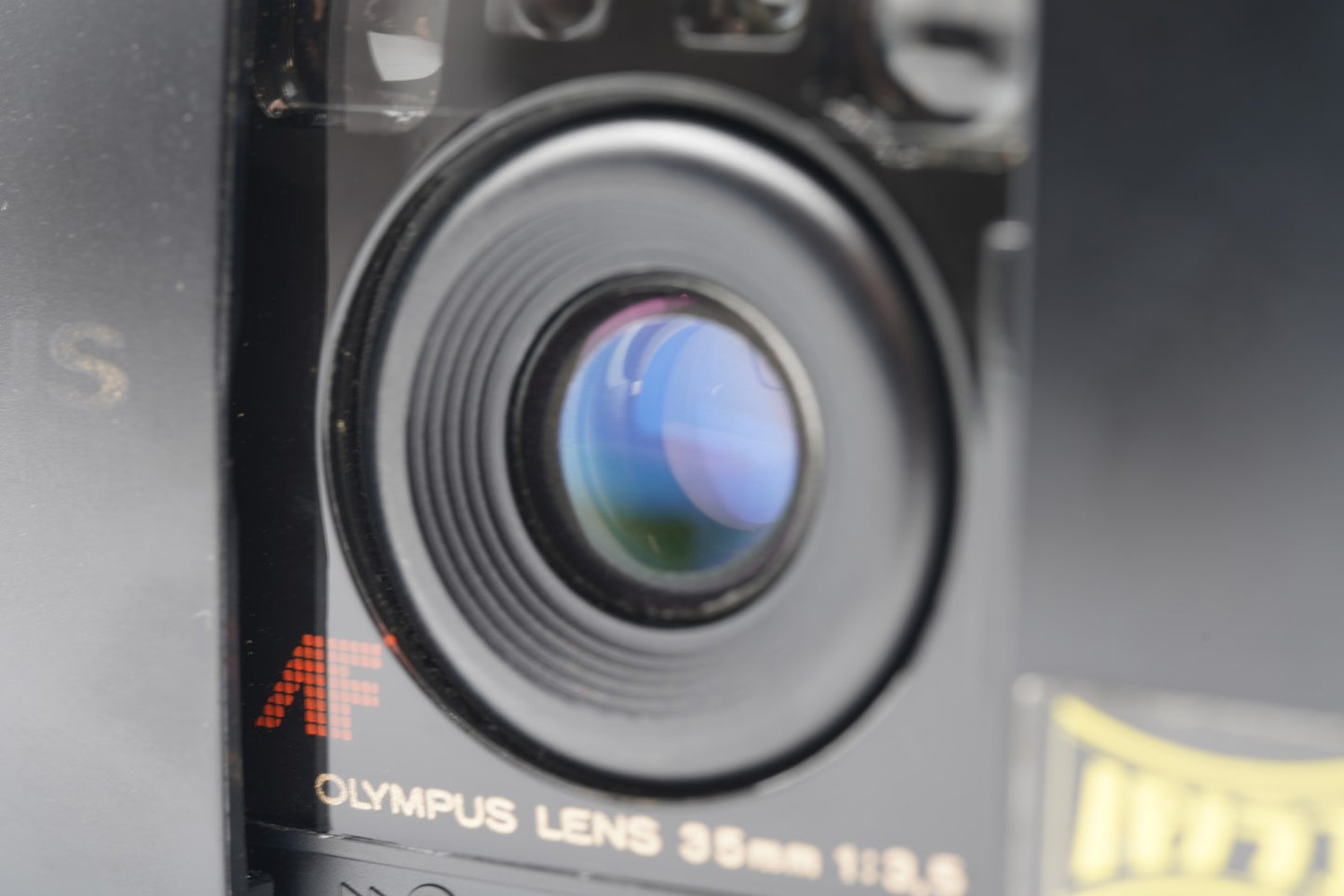 Olympus μ mju PANORAMA 35mm Point & Shoot Film Camera black #001