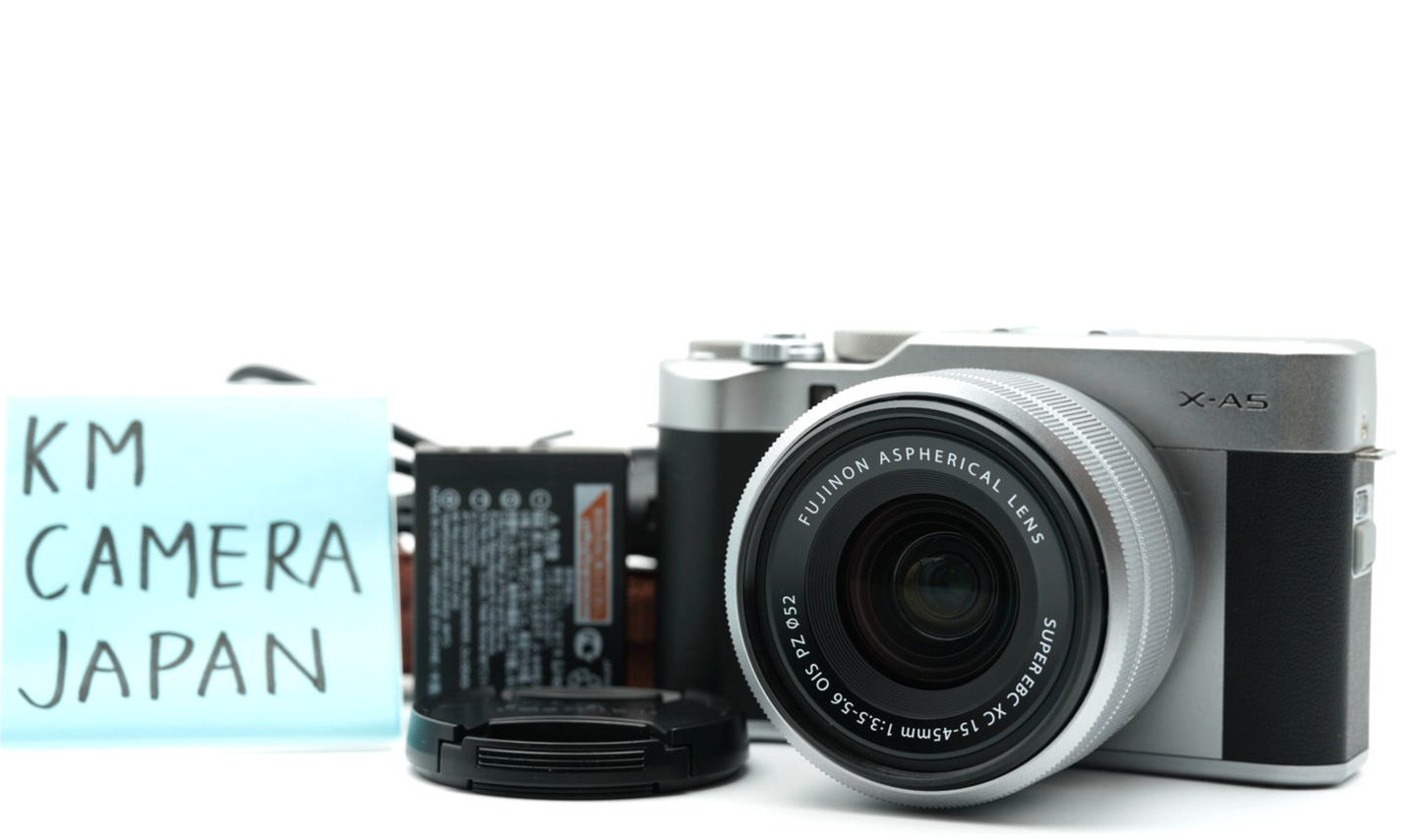 FUJIFILM X-A5 Digital Camera silver w XC 15-45mm lens #011