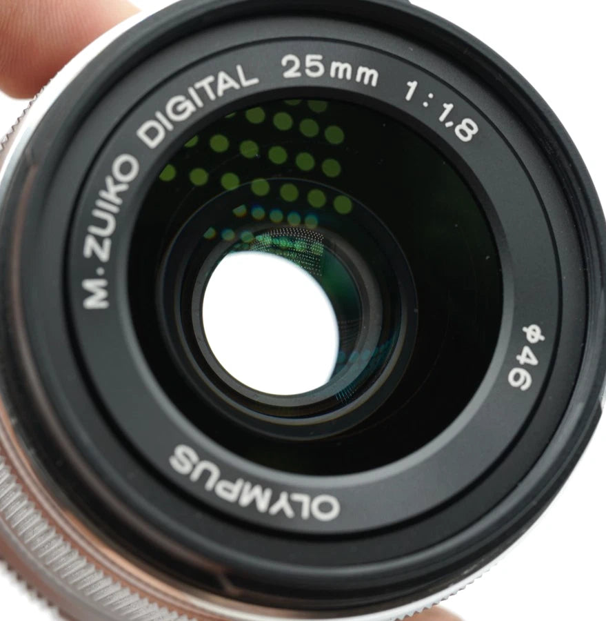 OLYMPUS M.ZUIKO DIGITAL 25mm F/1.8 silver Lens Micro Four Thirds #01