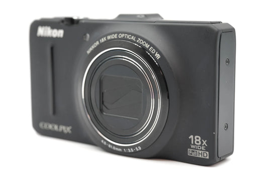Nikon Coolpix S9300 Black 16.0MP Digital Camera zoom lens #006