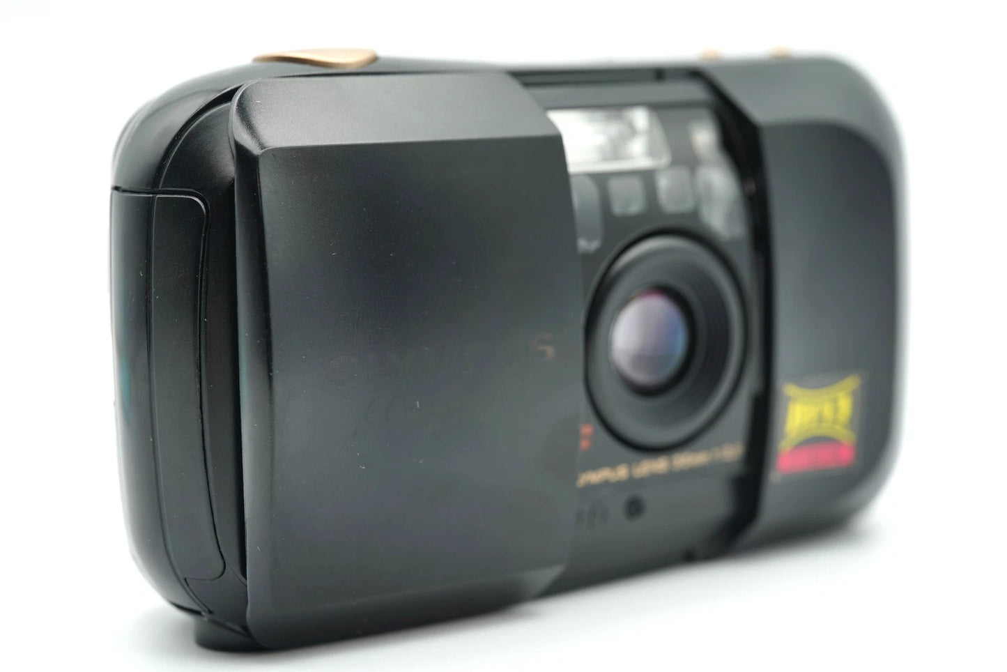 Olympus μ mju PANORAMA 35mm Point & Shoot Film Camera black #001