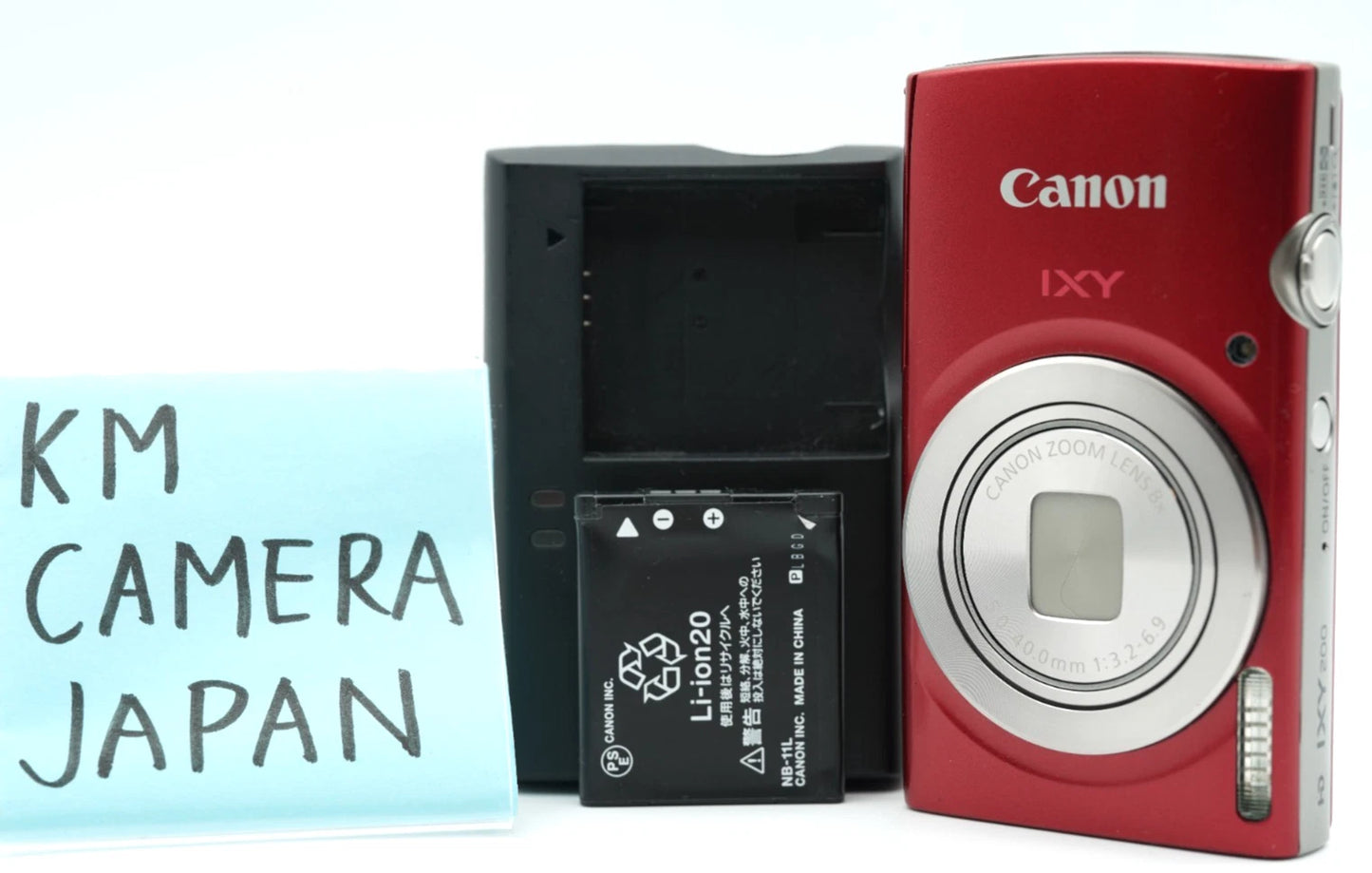 Canon PowerShot IXY 200 ELPH 185 digital Camera 180 Red #011