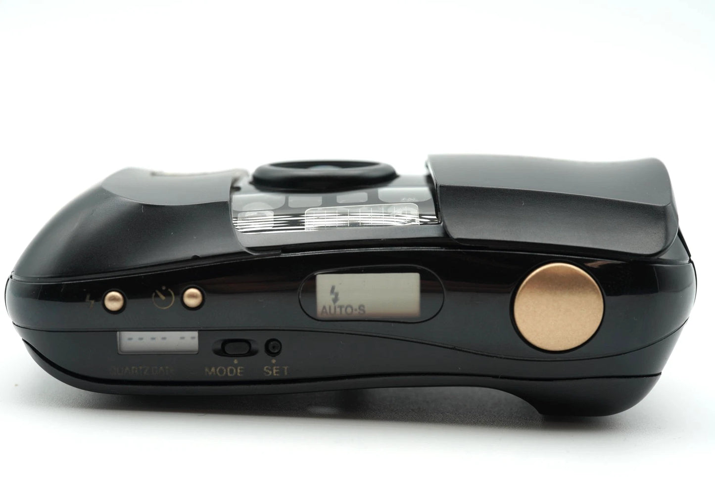 Olympus μ mju PANORAMA 35mm Point & Shoot Film Camera black #001