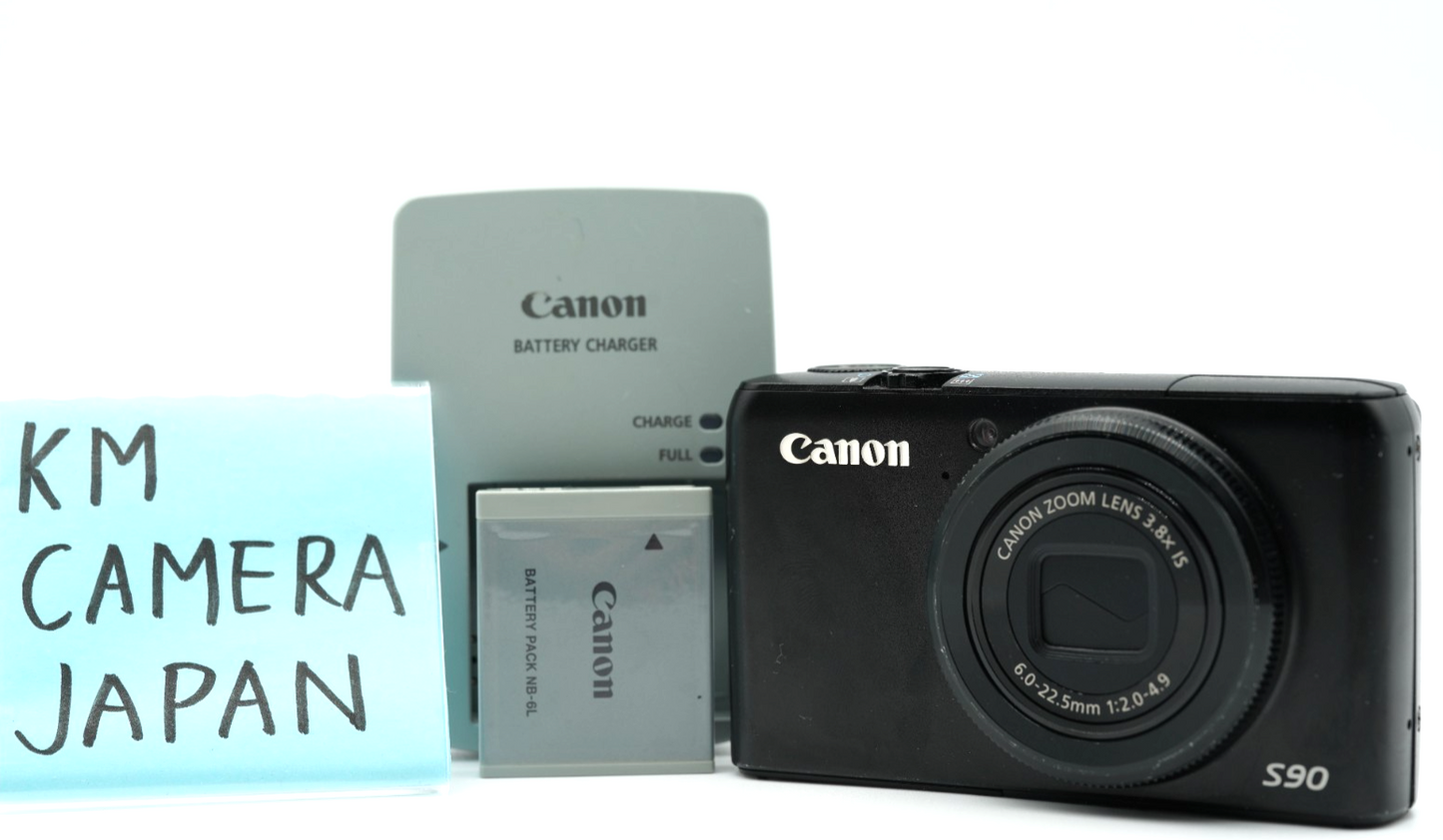 Canon PowerShot S90 Compact Digital Camera Black #007