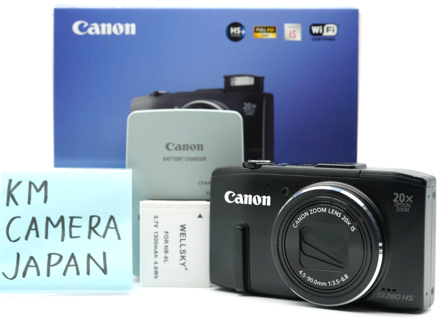 Canon Powershot SX280 HS Digital Camera Black 20x Zoom lens #009