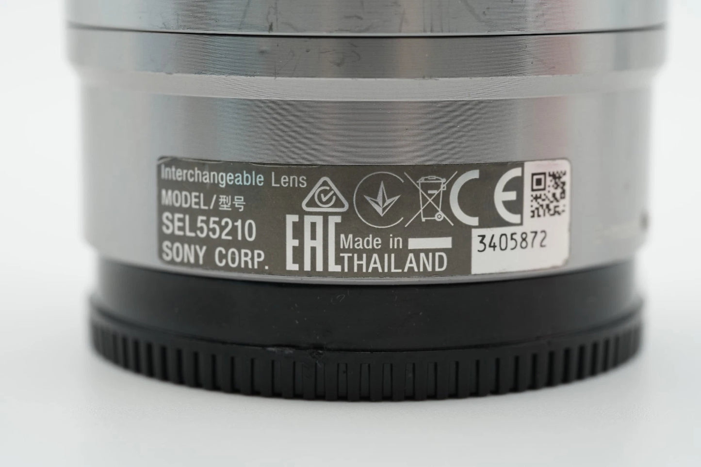 Sony E 55-210mm f/4.5-6.3 OSS zoom Lens SEL55210 Silver #008