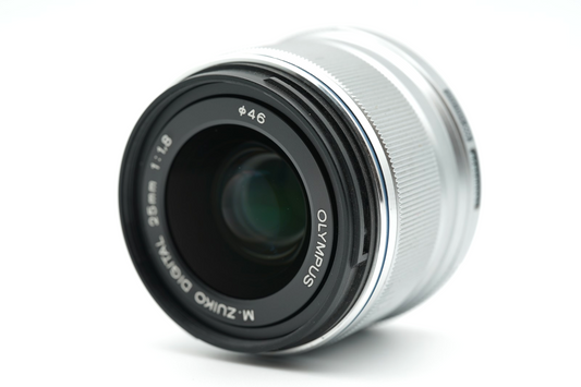 OLYMPUS M.ZUIKO DIGITAL 25mm F/1.8 silver Lens Micro Four Thirds #01