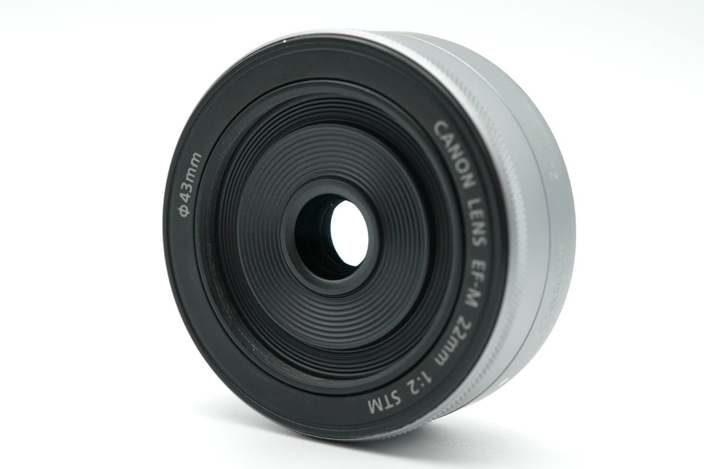 Canon EF-M 22mm F/2 STM AF Lens silver EOS EF-M Mount camera #004