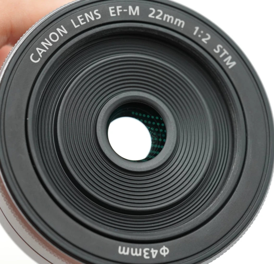 Canon EF-M 22mm F/2 STM AF Lens silver EOS EF-M Mount camera #004