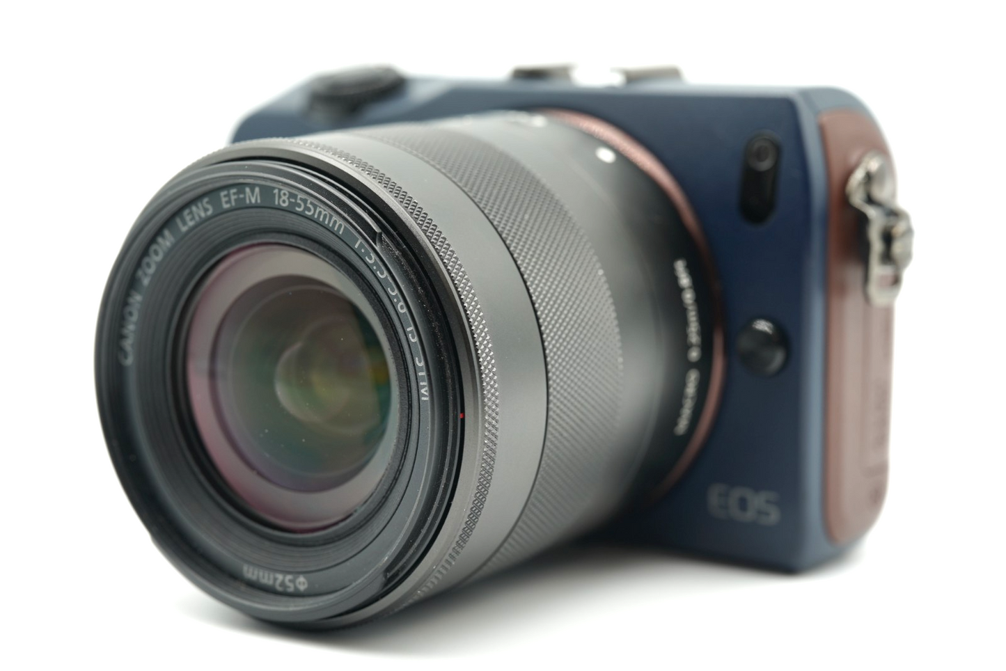 Canon EOS M Bay blue Digital Camera w 18-55mm lens #010