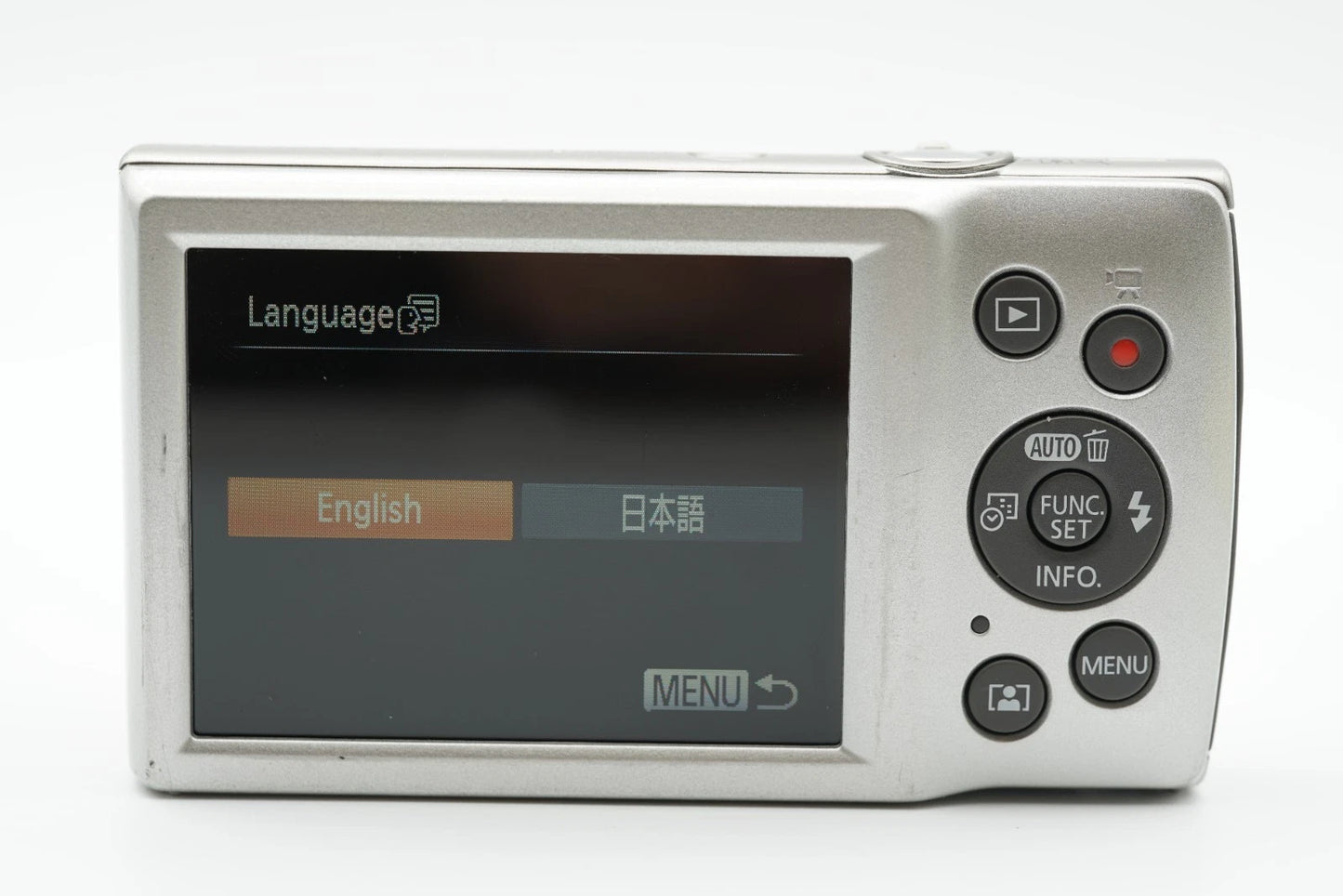 Canon PowerShot IXY 200 ELPH 185 digital Camera 180 Silver #029