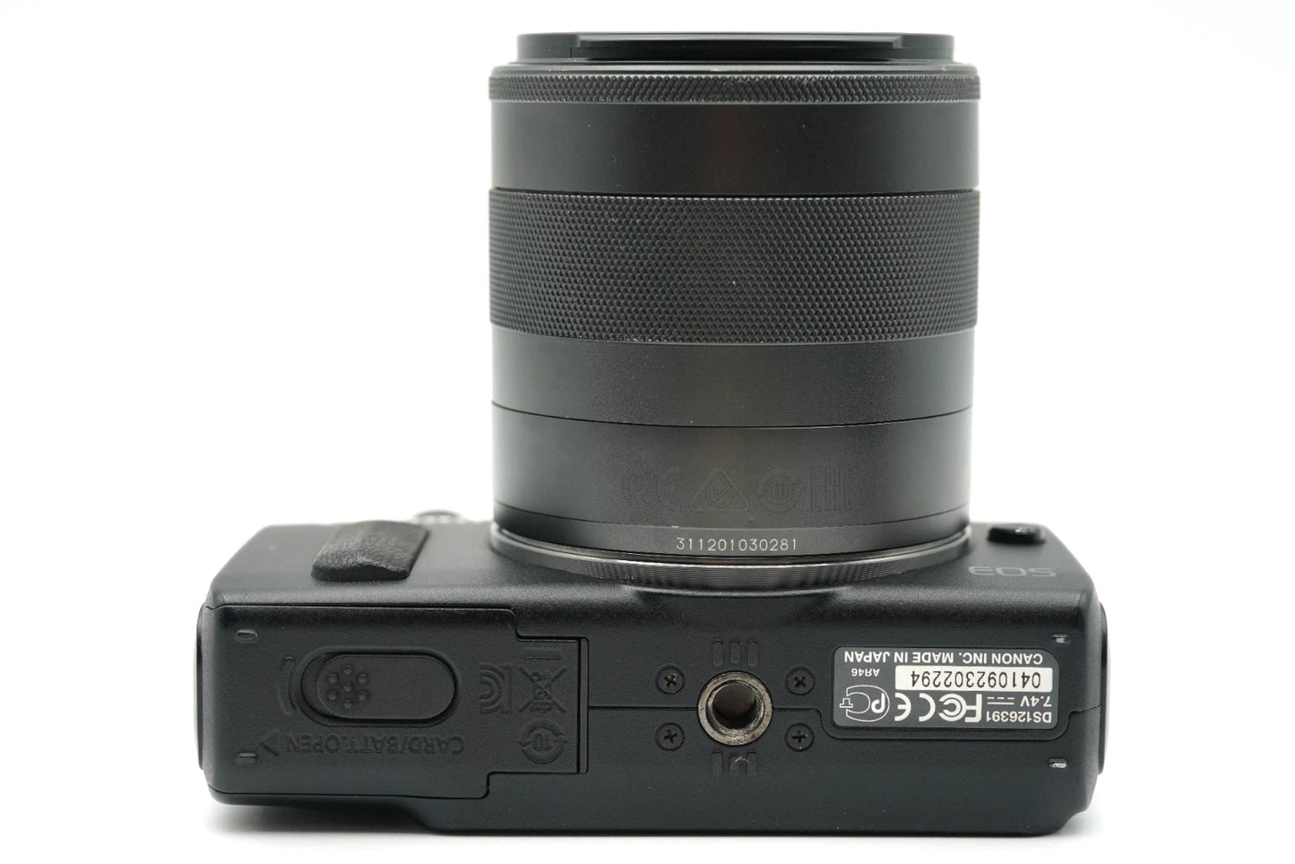 Canon EOS M black Digital Camera w 18-55mm lens #009