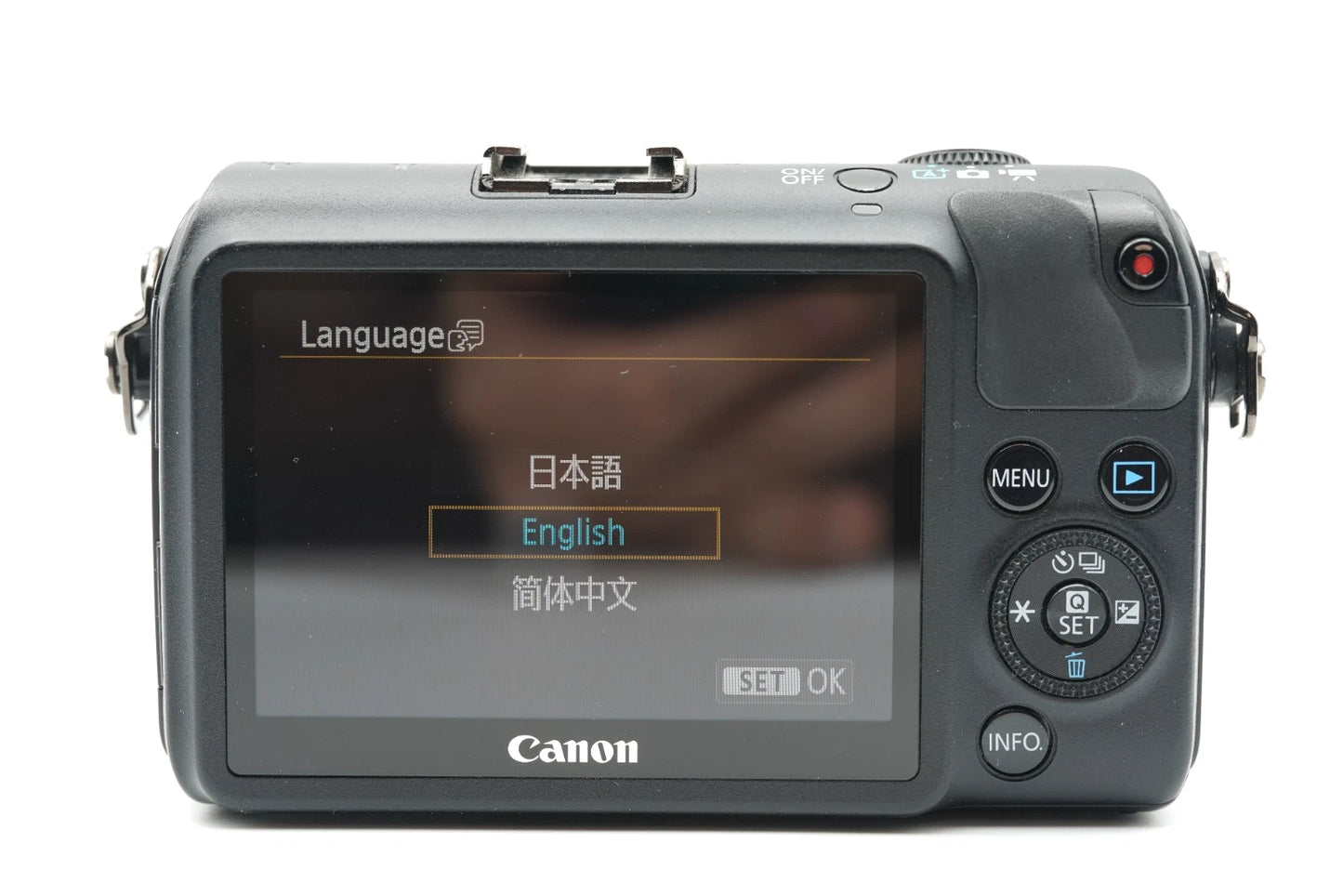 Canon EOS M black Digital Camera w 18-55mm lens #009