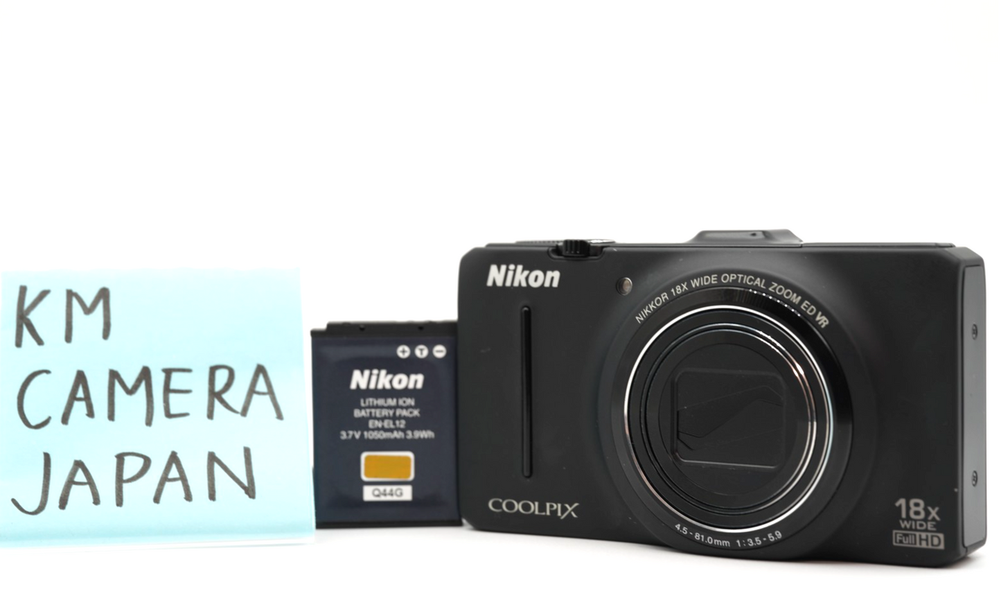 Nikon Coolpix S9300 Black 16.0MP Digital Camera zoom lens #006
