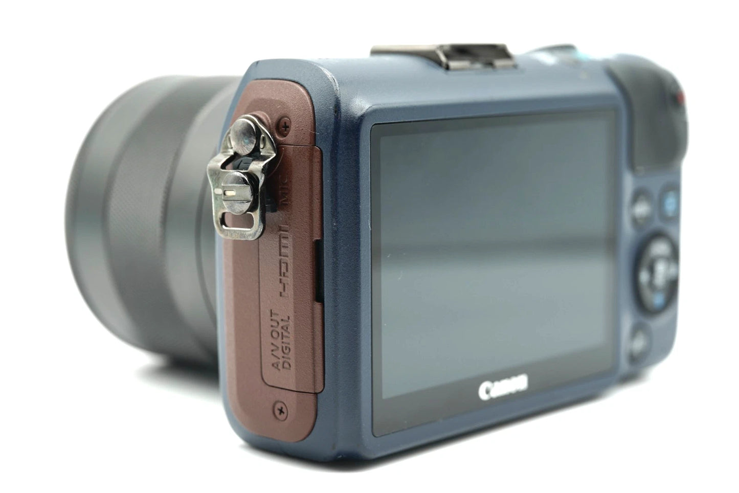 Canon EOS M Bay blue Digital Camera w 18-55mm lens #010