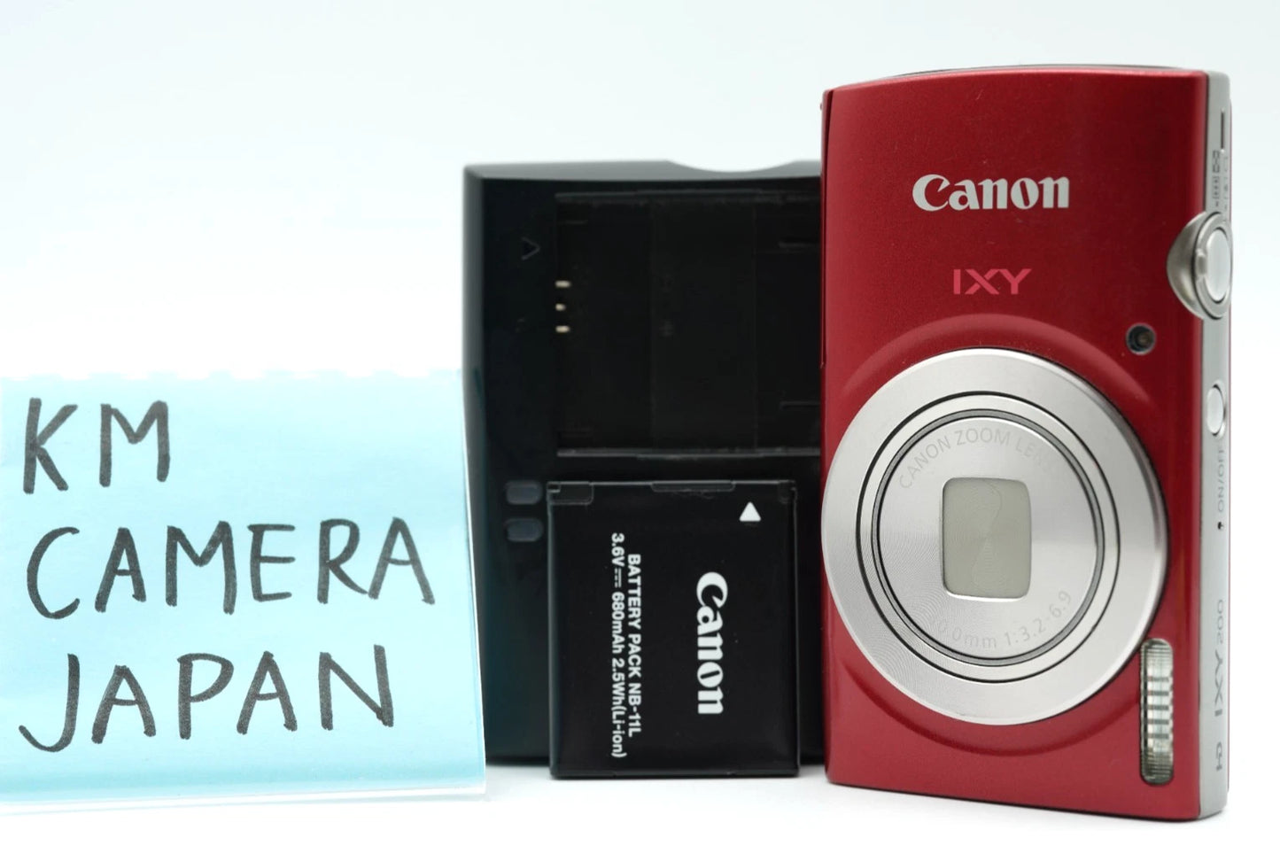 Canon PowerShot IXY 200 ELPH 185 digital Camera 180 Red #010