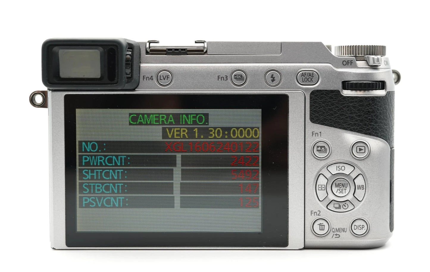 Panasonic LUMIX DMC-GX7MK2 GX85 GX80 [SC 5492] Silver #001