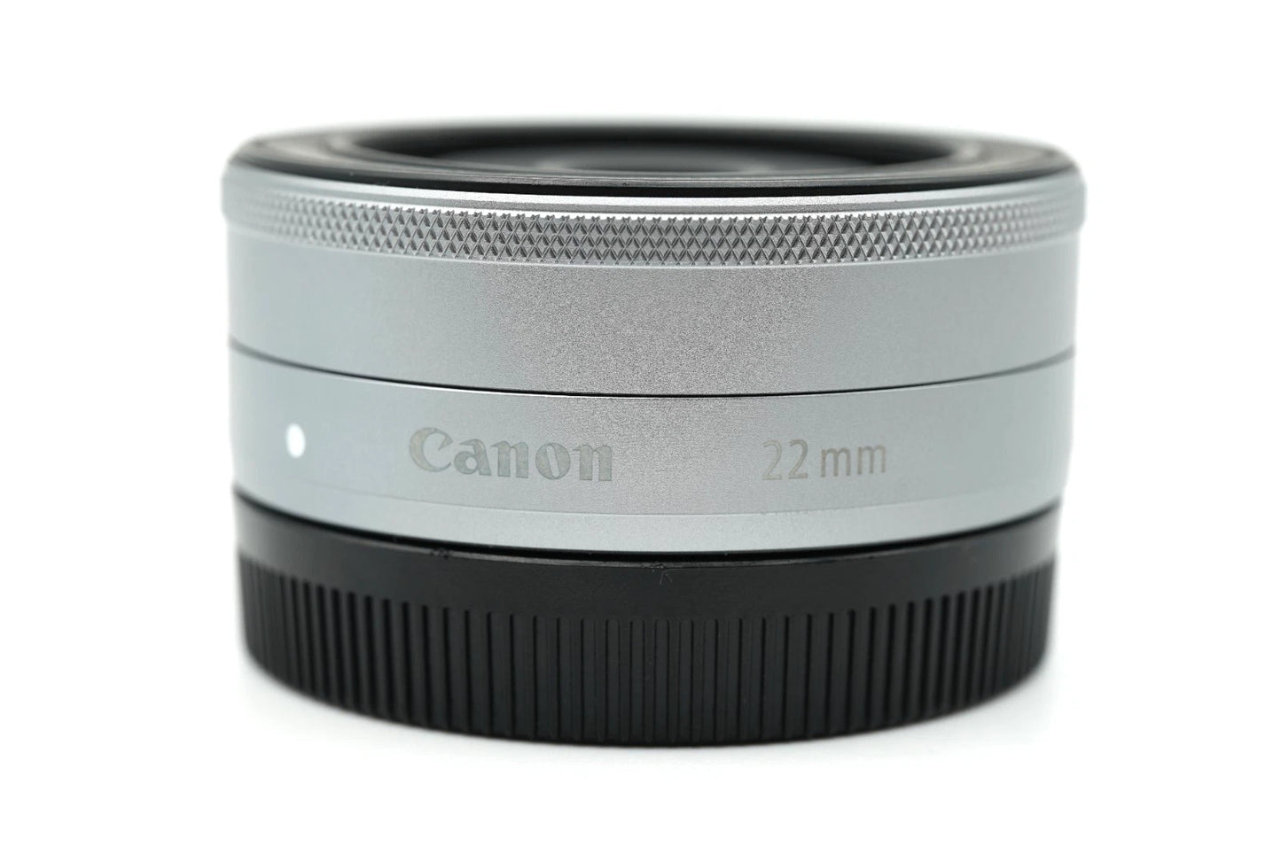 Canon EF-M 22mm F/2 STM AF Lens silver EOS EF-M Mount camera #004