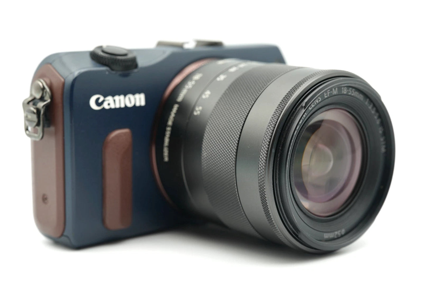 Canon EOS M Bay blue Digital Camera w 18-55mm lens #010